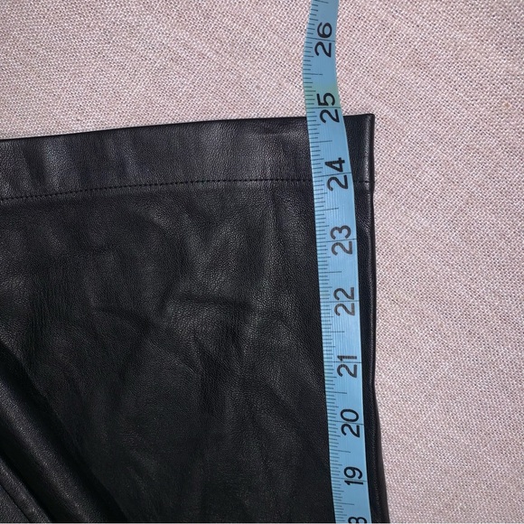Loft, faux leather cropped pants. Women’s L $11 - Picture 3 of 6